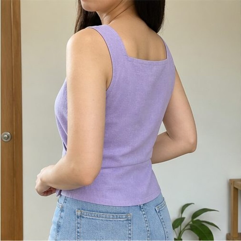 Lilac Ruffle Blouse - Picture 3 of 6